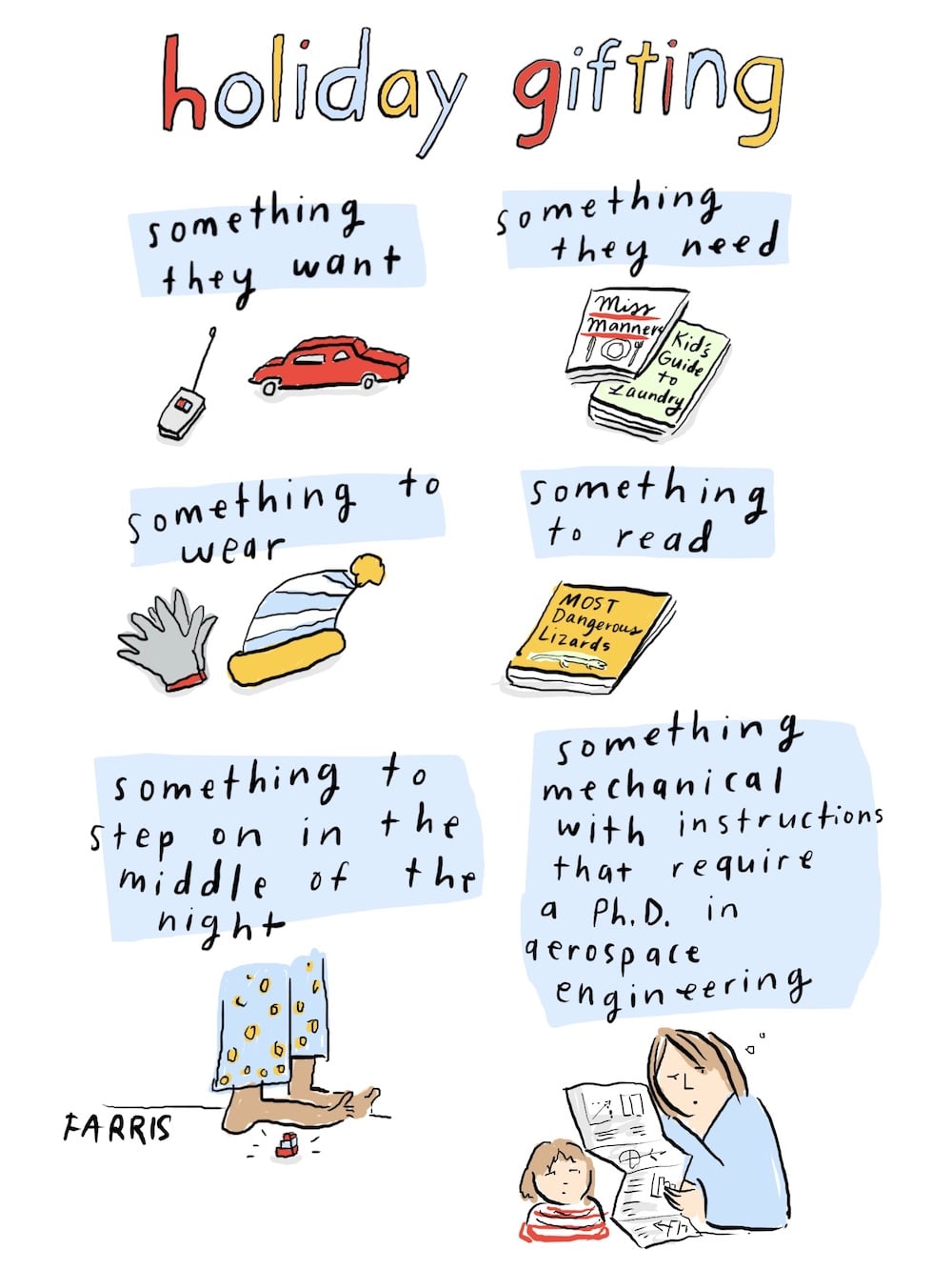 Holiday comic by grace farris